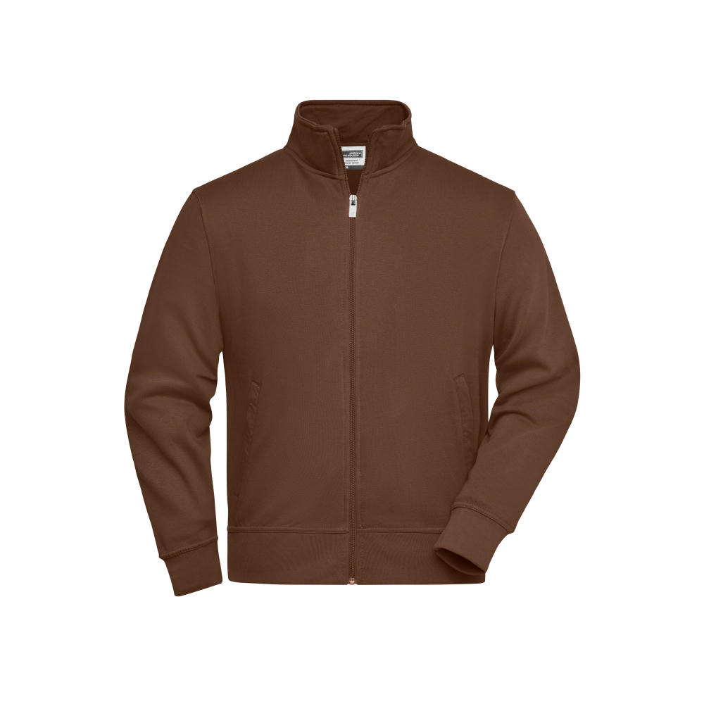 Workwear Sweat Jacket - Sweatjacke mit Stehkragen und Reißverschluss