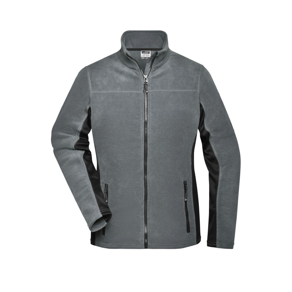 Ladies' Workwear Fleece Jacket - STRONG - - Strapazierfähige Fleecejacke im Materialmix