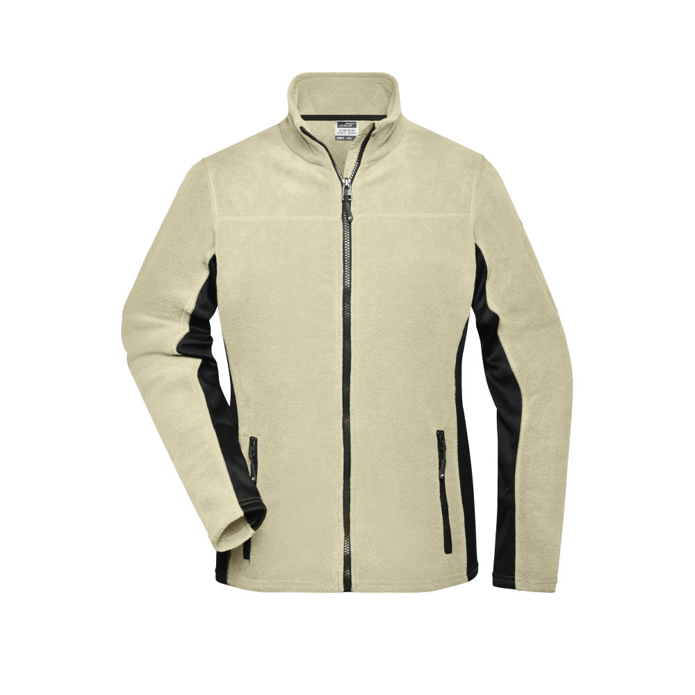 Ladies' Workwear Fleece Jacket - STRONG - - Strapazierfähige Fleecejacke im Materialmix