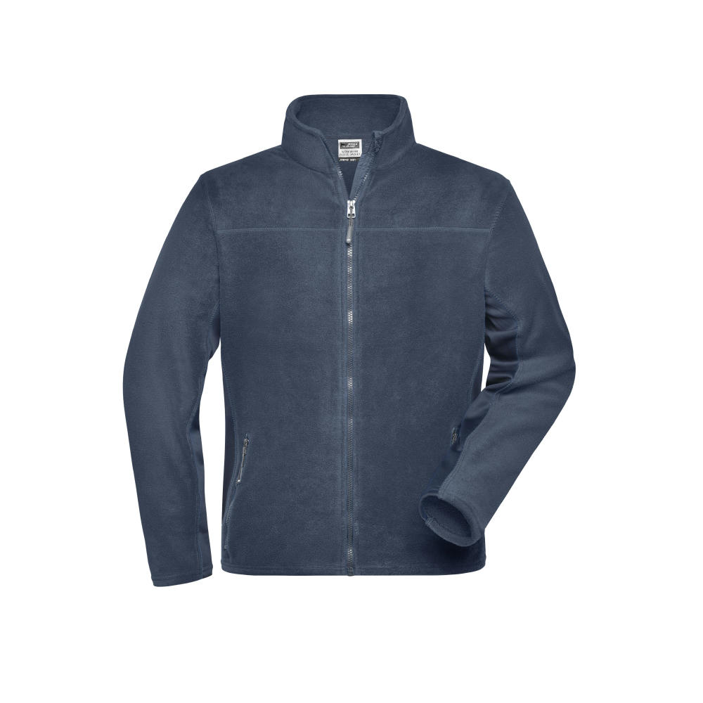 Men's Workwear Fleece Jacket - STRONG - - Strapazierfähige Fleecejacke im Materialmix