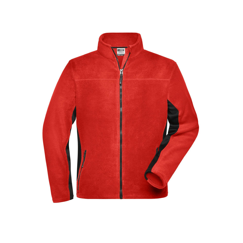 Men's Workwear Fleece Jacket - STRONG --Strapazierfähige Fleecejacke im Materialmix