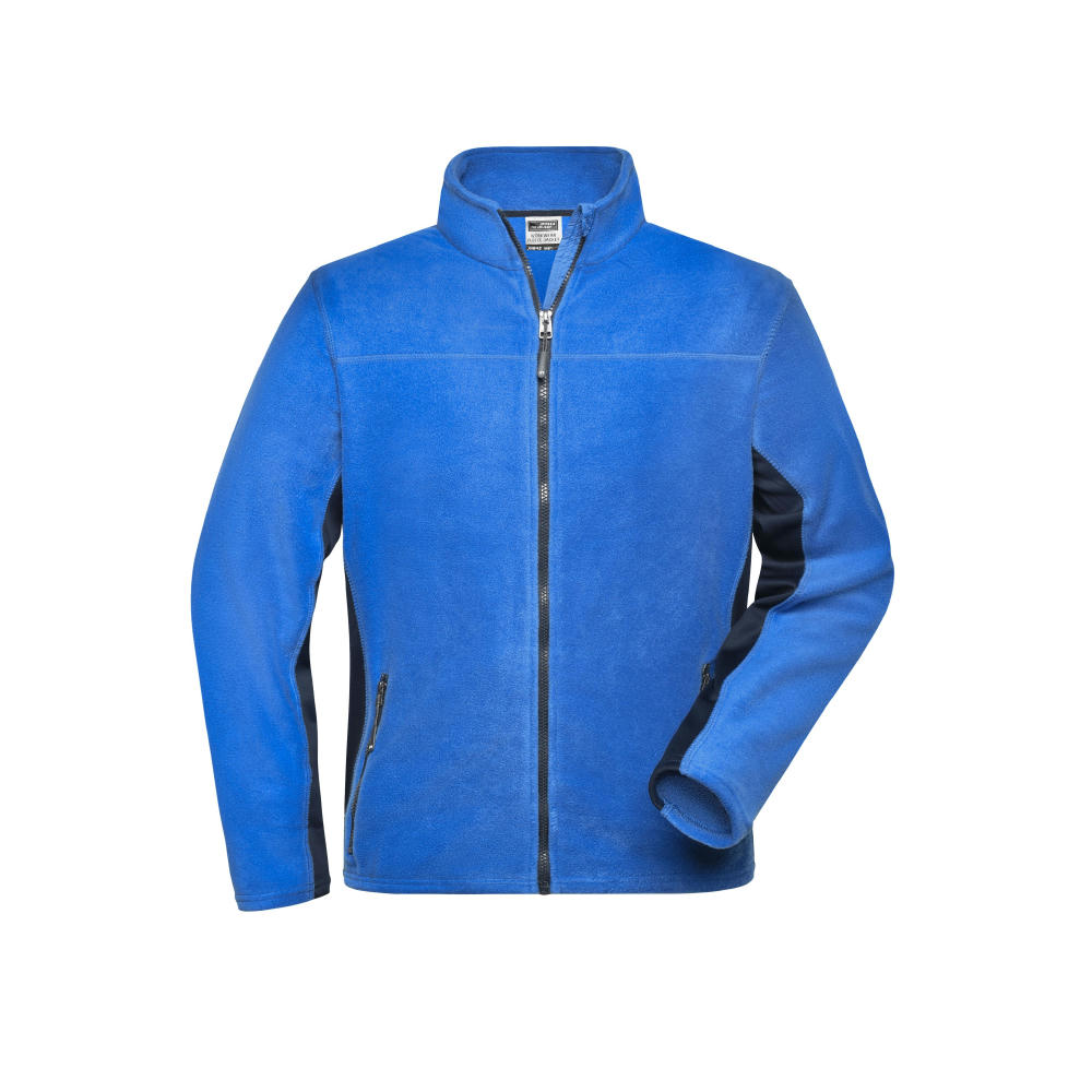 Men's Workwear Fleece Jacket - STRONG - - Strapazierfähige Fleecejacke im Materialmix
