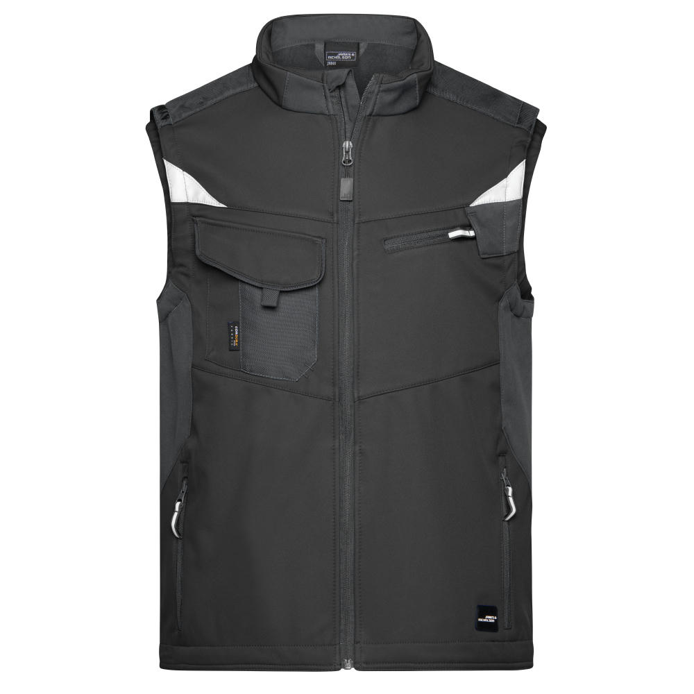 Workwear Softshell Vest - STRONG - - Professionelle Softshellweste mit hochwertiger Ausstattung