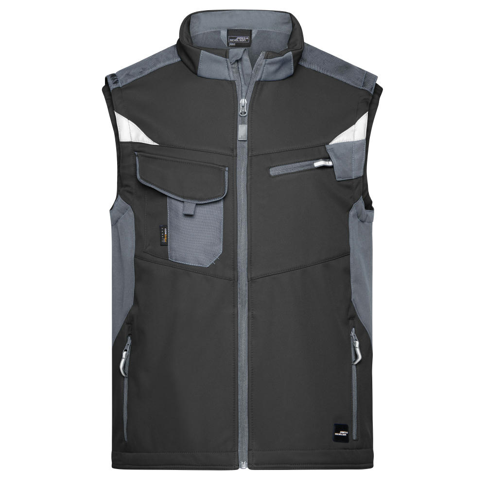 Workwear Softshell Vest - STRONG - - Professionelle Softshellweste mit hochwertiger Ausstattung