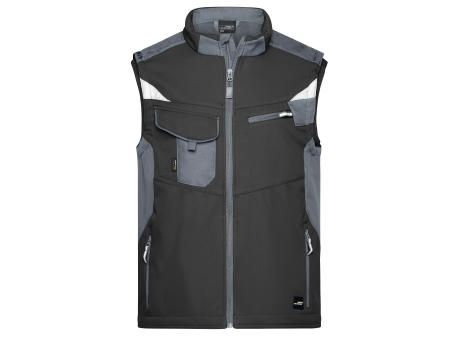 Workwear Softshell Vest - STRONG --Professionelle Softshellweste mit hochwertiger Ausstattung