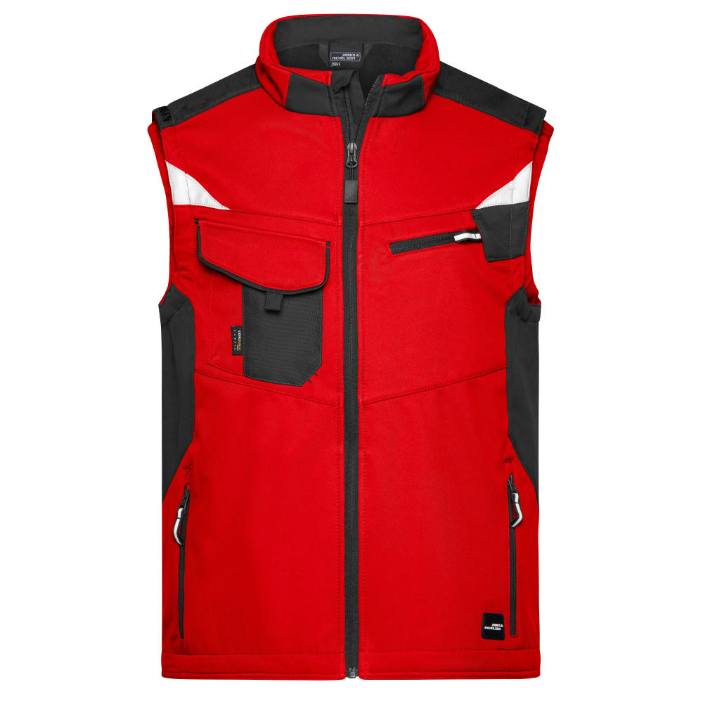Workwear Softshell Vest - STRONG - - Professionelle Softshellweste mit hochwertiger Ausstattung
