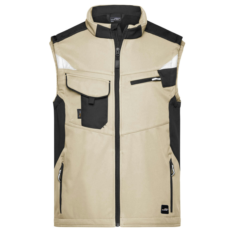 Workwear Softshell Vest - STRONG - - Professionelle Softshellweste mit hochwertiger Ausstattung