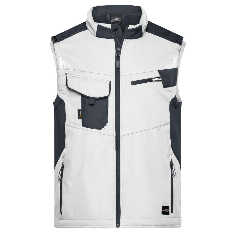 Workwear Softshell Vest - STRONG - - Professionelle Softshellweste mit hochwertiger Ausstattung