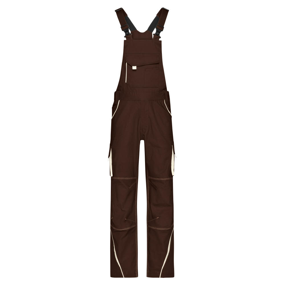 Workwear Pants with Bib - COLOR - - Funktionelle Latzhose im sportlichen Look mit hochwertigen Details