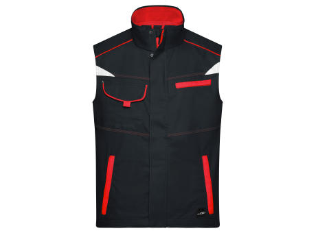 Workwear Vest - COLOR --Funktionelle Weste im sportlichen Look mit hochwertigen Details