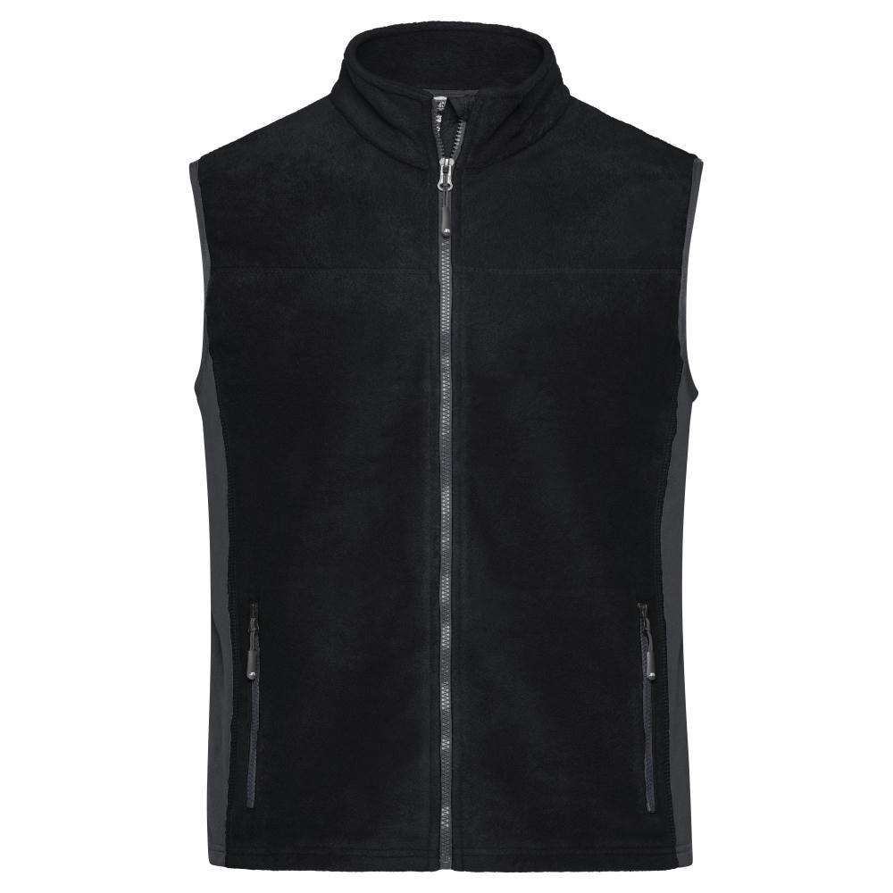Men's Workwear Fleece Vest - STRONG --Strapazierfähige Fleeceweste im Materialmix
