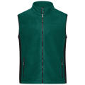Men's Workwear Fleece Vest - STRONG - - Strapazierfähige Fleeceweste im Materialmix