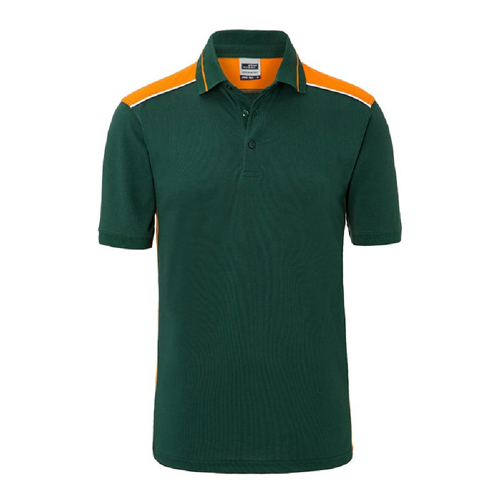 Men's Workwear Polo - COLOR - - Pflegeleichtes und strapazierfähiges Polo mit Kontrasteinsätzen