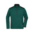 Men's Knitted Workwear Fleece Half-Zip - STRONG - - Pflegeleichter Strickfleece Troyer im Materialmix