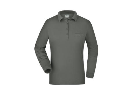 Ladies' Workwear Polo Pocket Longsleeve-Pflegeleichtes und strapazierfähiges Langarm Polo mit Brusttasche