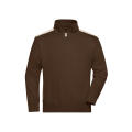 Workwear Half-Zip Sweat - COLOR - - Sweatshirt mit Stehkragen, Reißverschluss und Kontrasteinsätzen