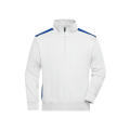Workwear Half-Zip Sweat - COLOR - - Sweatshirt mit Stehkragen, Reißverschluss und Kontrasteinsätzen