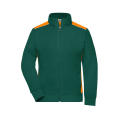 Ladies' Workwear Sweat Jacket - COLOR - - Sweatjacke mit Stehkragen und Kontrasteinsätzen
