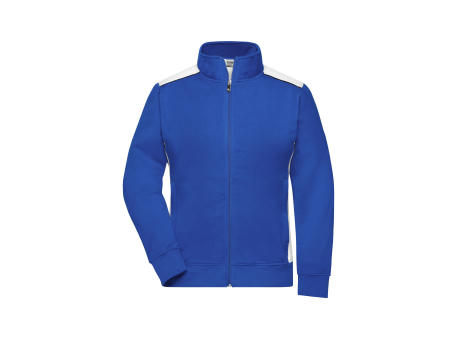 Ladies' Workwear Sweat Jacket - COLOR --Sweatjacke mit Stehkragen und Kontrasteinsätzen