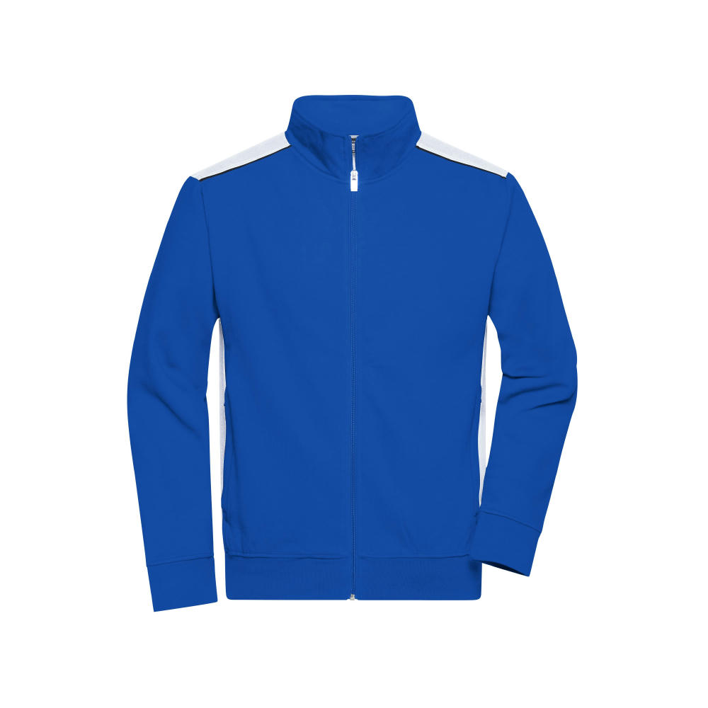 Workwear Sweat Jacket - COLOR - - Sweatjacke mit Stehkragen und Kontrasteinsätzen