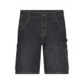 Workwear Stretch-Bermuda-Jeans-Kurze Jeans-Hose mit vielen Details