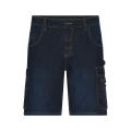 Workwear Stretch-Bermuda-Jeans - Kurze Jeans-Hose mit vielen Details