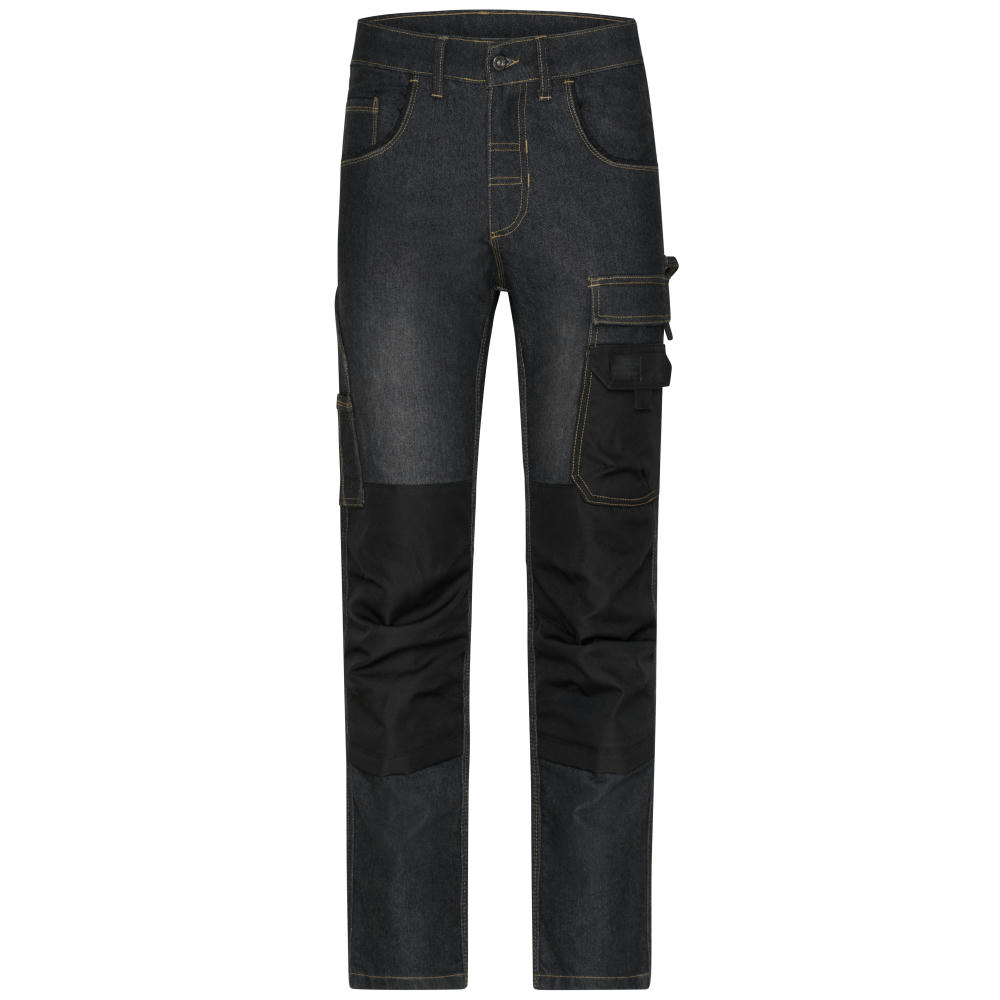 Workwear Stretch-Jeans - Jeans-Hose in gerader Schnittführung mit vielen Details