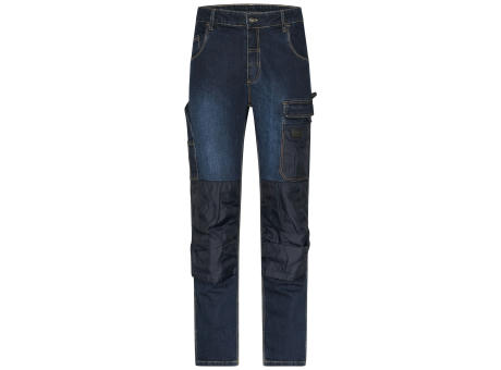 Workwear Stretch-Jeans-Jeans-Hose in gerader Schnittführung mit vielen Details