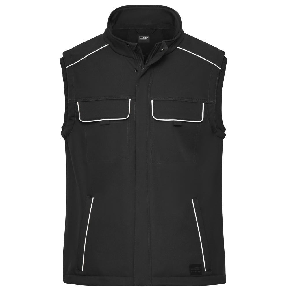 Workwear Softshell Vest - SOLID - - Professionelle Softshellweste im cleanen Look mit hochwertigen Details