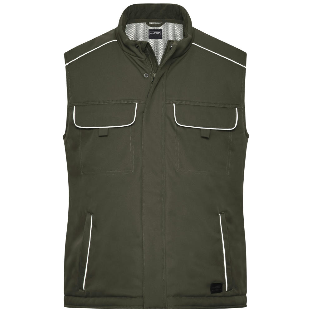 Workwear Softshell Padded Vest - SOLID - - Professionelle Softshellweste mit warmem Innenfutter und hochwertigen Details im cleanen Look
