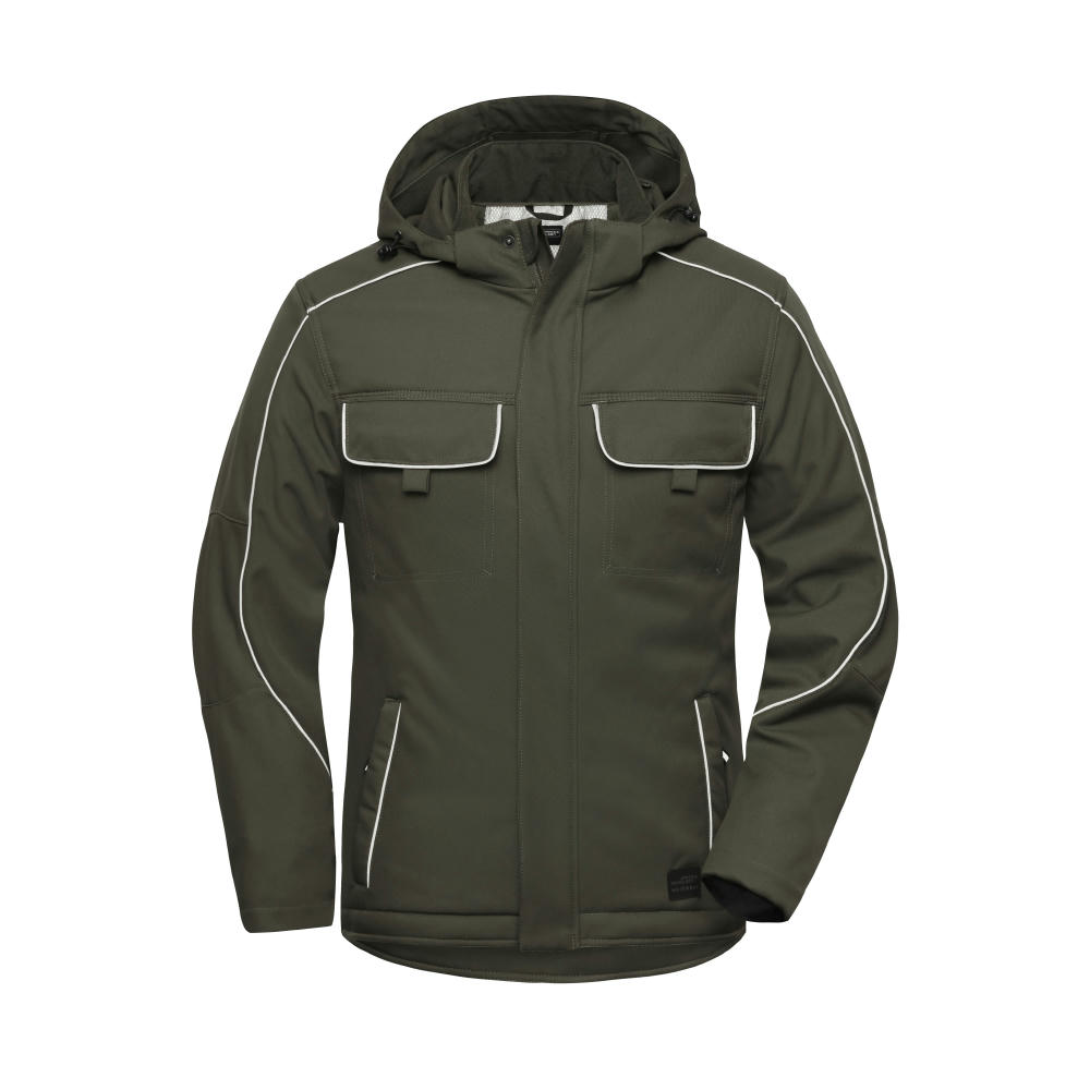 Workwear Softshell Padded Jacket - SOLID --Professionelle Softshelljacke mit warmem Innenfutter und hochwertigen Details im cleanen Look