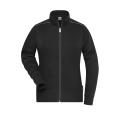 Ladies' Workwear Sweat-Jacket - SOLID - - Sweatjacke mit Stehkragen und Kontrastpaspel