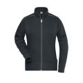 Ladies' Workwear Sweat-Jacket - SOLID - - Sweatjacke mit Stehkragen und Kontrastpaspel