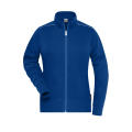 Ladies' Workwear Sweat-Jacket - SOLID - - Sweatjacke mit Stehkragen und Kontrastpaspel