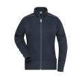 Ladies' Workwear Sweat-Jacket - SOLID - - Sweatjacke mit Stehkragen und Kontrastpaspel