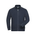 Men's Workwear Sweat-Jacket - SOLID - - Sweatjacke mit Stehkragen und Kontrastpaspel