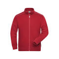 Men's Workwear Sweat-Jacket - SOLID - - Sweatjacke mit Stehkragen und Kontrastpaspel