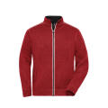 Men's Knitted Workwear Fleece Jacket - SOLID - - Pflegeleichte Strickfleece-Jacke