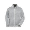 Men's Knitted Workwear Fleece Jacket - SOLID - - Pflegeleichte Strickfleece-Jacke