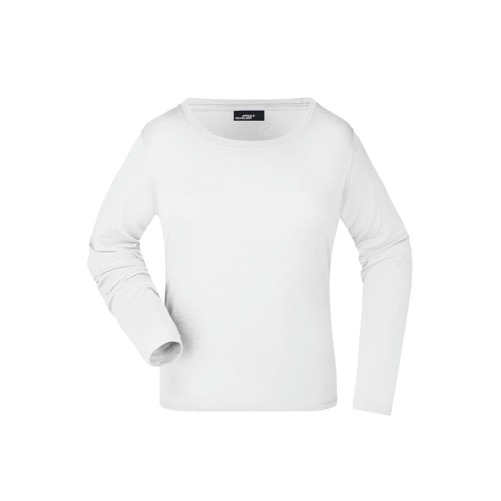 Ladies' Shirt Long-Sleeved Medium-Langarm T-Shirt aus Single Jersey