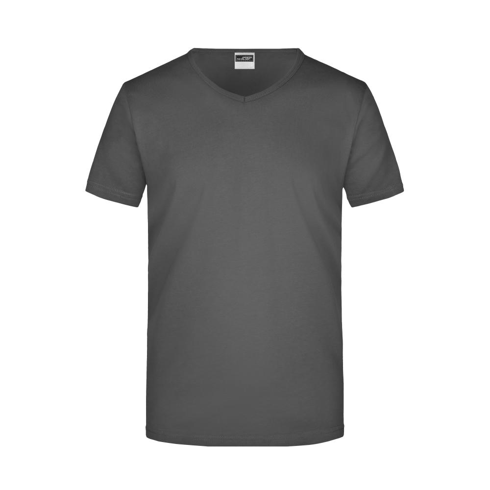 Men's Slim Fit V-T-Figurbetontes V-Neck-T-Shirt