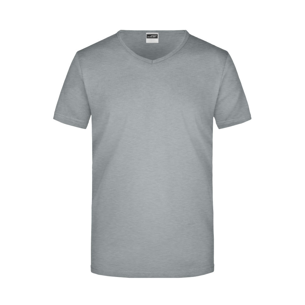 Men's Slim Fit V-T-Figurbetontes V-Neck-T-Shirt