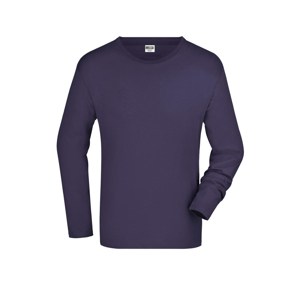 Men's Long-Sleeved Medium-Langarm T-Shirt aus Single Jersey