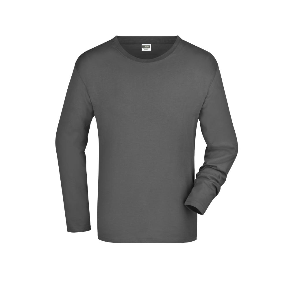 Men's Long-Sleeved Medium-Langarm T-Shirt aus Single Jersey