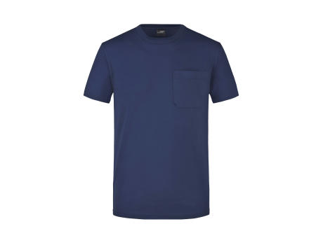 Men's Round-T Pocket-Klassisches T-Shirt mit Brusttasche
