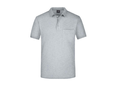 Men's Polo Pocket-Klassisches Poloshirt mit Brusttasche