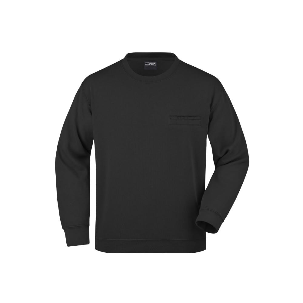 Men's Round Sweat Pocket-Klassisches Sweatshirt mit Brusttasche