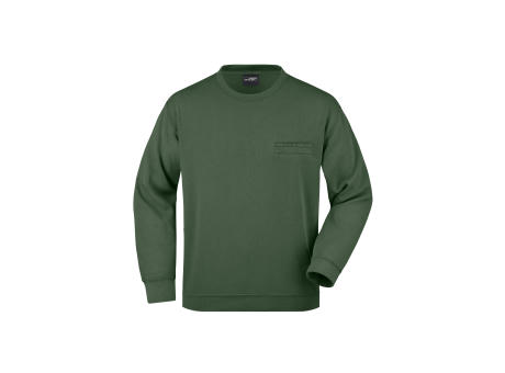 Men's Round Sweat Pocket-Klassisches Sweatshirt mit Brusttasche