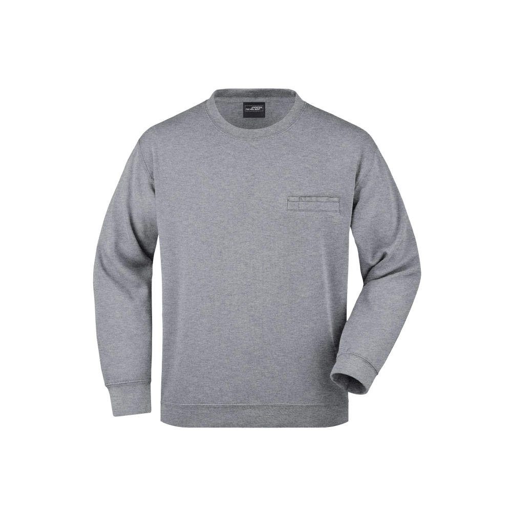 Men's Round Sweat Pocket-Klassisches Sweatshirt mit Brusttasche