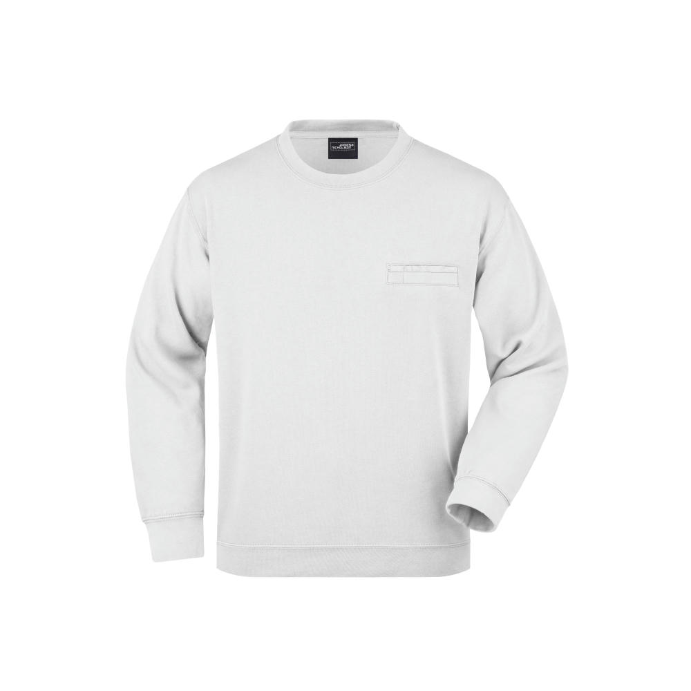 Men's Round Sweat Pocket-Klassisches Sweatshirt mit Brusttasche